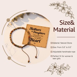 AGOT Natural Stone Bracelet, Birthday Gifts for Women, Gifts for Mom, Sister Birthday Gifts, Daughter Gifts from Mom, Mom Birthday Gifts, Daughter Bracelets, Mothers Day Gifts, Christmas Gifts