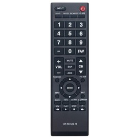 CT-RC1US-18 Replacement Remote Control Applicable for Toshiba LED TV 32L310U20 32L220U19 32L310U18 55L510U18 49L510U18