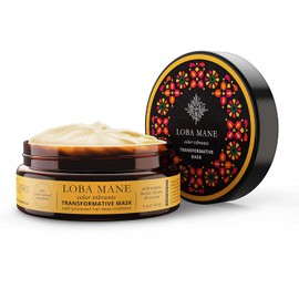 Loba Mane Hair Mask for Dry Damaged Hair - Deep Conditioner for Curly Hair - Hair Repair Treatment Mask - Color Safe, Natural & Organic (5oz)