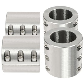 KUAFU Split Collar Tube Clamp Compatible with 2" OD Size Tube Steel Weldable Bolt on Roll Bar Cage Clamps Mounts -4 Pcs
