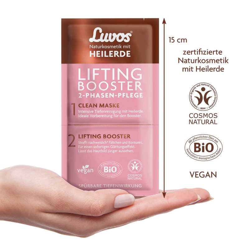 Luvos Lifting Booster Lifting Cream, Clean Mask Cleansing Mask Face