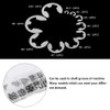 120pcs Retaining Snap Rings,304 Stainless Steel E-Clip Retaining Snap Ring