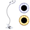 LED Clip Desk Lamp, 360° Adjustable Gooseneck Eye Caring Small