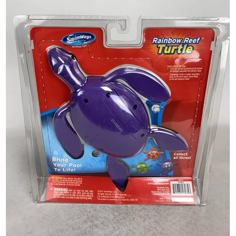 SwimWays NEW Swimways Rainbow Reef Turtle Swimming Action Water Pool