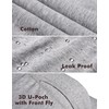AIRCUTE Men Urine Incontinence Underwear Fly Front Opening Absorbent Leak
