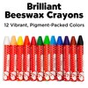 Faber-Castell Beeswax Crayons in Durable Storage Case, 12 Vibrant Colors