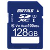 Buffalo SD Card 128GB 100MB/s UHS-1 Speed Class 1 Supports