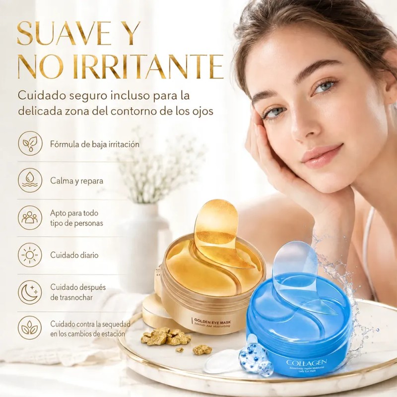 Parches Hydrogel Contorno Ojos Acido Hialuronico Antiarrugas