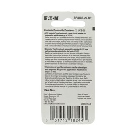 Bussmann (BP/UCB-25-RP) 25 Amp Type-I Universal Circuit Breaker