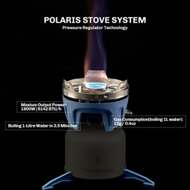 Fire Maple Star X5 Camping Pot Backpacking Pot Cooking System for Camping Hiking (Blue)