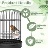 6 Pcs Plastic Bird Food Feeder Bird Cage Feeder Hanging