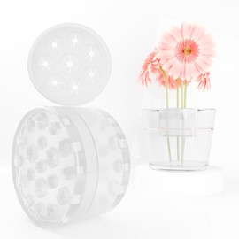 YUANFOU 2PCS Spiral Stem Supports, Innovative Vase Supports for 2024 Suitable for Multiple Sizes, Silicone Flower Arranging Support with Twist Rings for DIY Bouquets