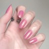 COSMOO Fast Drying Pink Shimmer Nail Polish, Shiny Pink Air