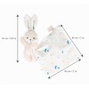 Janod Carre Douceur DOUDOU Lapin Blanc DELICAT 17CM