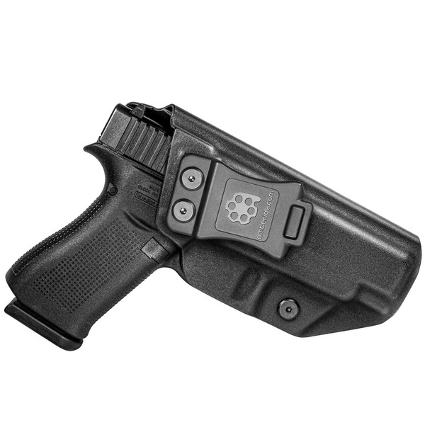 Amberide IWB KYDEX Holster Fit: Glock 48 & Glock 48 MOS Pistol | Inside Waistband | Adjustable Cant | US KYDEX Made (Black, Left Hand Draw (IWB))