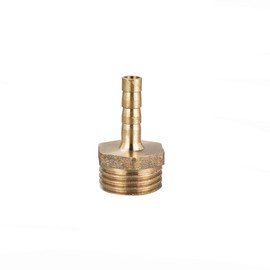 TopHomer 1Pcs BSP Hose Connector Brass Pipe Fitting 6mm/8mm/10mm/12mm/16mm/19mm/25mm, Hose Barb Tail Male BSP Thread Connector Joint Copper Coupler Adapter