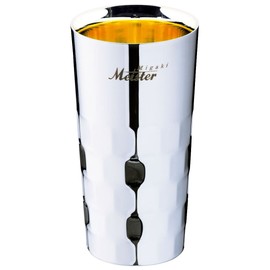 Sanho Sangyo 11002090 Migaki Meister Double Wall Structure, Collins, 13.5 fl oz (400 ml), 24 Gold Plated