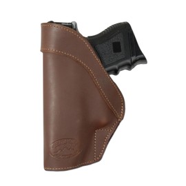 Barsony Brown Leather Inside The Waistband Holster + Magazine Pouch for HK VP9, 40 4" Left