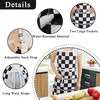 Ohocut 2 Pack Checkered Kitchen Apron, Black White Checkerboard Aprons