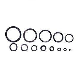 Washers Assorted, 320pcs Carbon Steel Wavy Wave Crinkle Spring Washers, Compression Type Wavy Wave Crinkle Spring Washers Assortment Kit