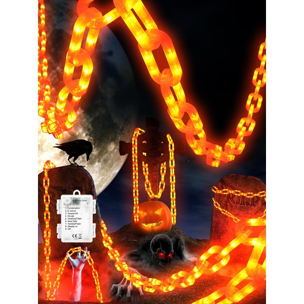 Halloween Decorations Battery String Lights - 10 Ft 160 LED