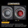 KUNGKIC Carbon Fibre Car Engine Start Stop Switch Ignition Switch