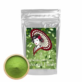 [Mukoh Matcha] 100% Yame-Grown Yamecha Second Sencha Powdered Green Tea For Drinking, Cooking, Gifts, Seasonal Presents, Mother's Day, Father's Day, and Souvenirs. 100% Yame Tea, 2 Tea, Sencha