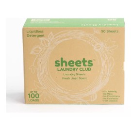 Laundry Club Detergente Para Ropa En Hojas Laundry Club 50 Piezas