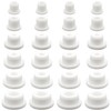 24 PCS Bathtub Jet Covers, 6 Sizes Silicone Hole Plug,