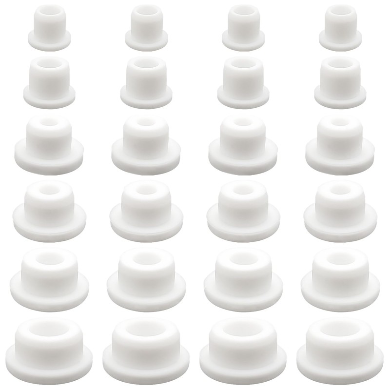 24 PCS Bathtub Jet Covers, 6 Sizes Silicone Hole Plug,