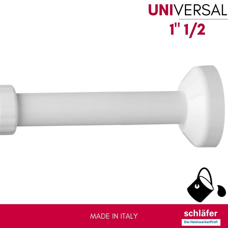 Schläfer 4395322 | Universal Pipe Siphon for Kitchen 1 inch