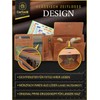 Cartvelli Men's Leather Wallet, cognac brown, Stylish