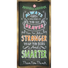 Hanna's Handiworks Colorful Rustic Chalk Board Wall Art(Always)