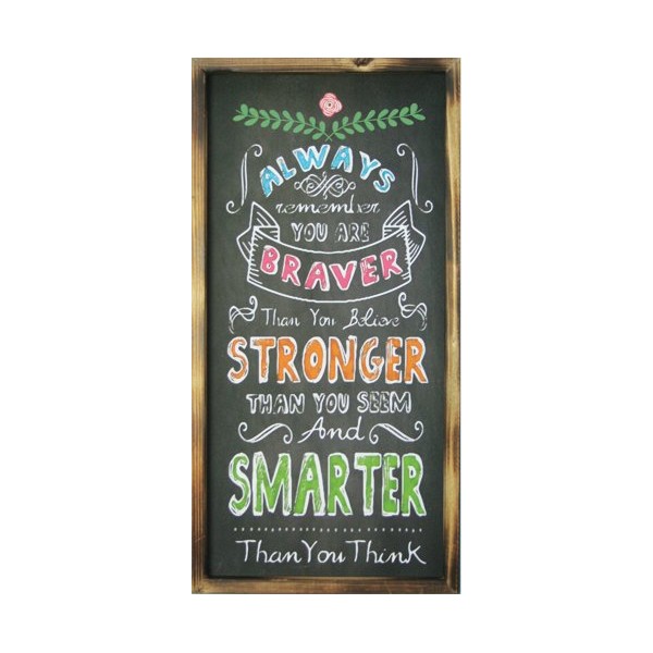 Hanna's Handiworks Colorful Rustic Chalk Board Wall Art(Always)