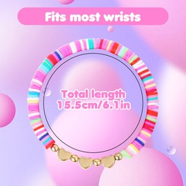 12-Pack Colorful Friendship Bracelets for Kids & Adults – Adjustable Flat Bead Jewelry with Letters, Hearts & Evil Eyes – Cute & Inspirational Accessories for Girls, Women & Men – Perfect for Parties!