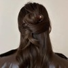 WENJESO Retro Simple Beaded U-Shaped Hair Stick for Women Bun