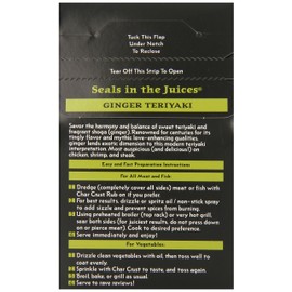 Char Crust Dry-Rub Seasoning, Ginger Teriyaki, 4-Ounce (Pack of 6)