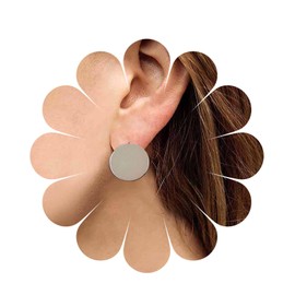 Yheakne Boho Large Disc Coin Earrings Gold Coin Stud Earrings Geometric Circle Earrings Minimalist Round Circle Disc Earrings Jewellery for Women and Girls