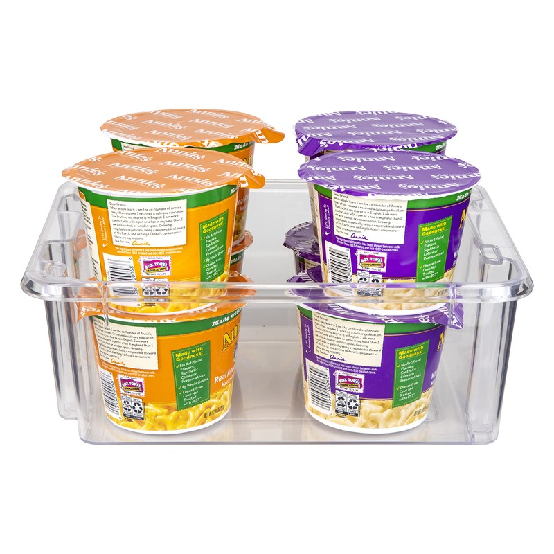 AB Designs 6842ABD Stackables, Cosmetic Storage Bins, Clear, 3 Pack