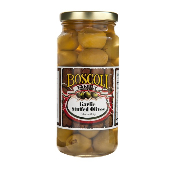 Boscoli Family Garlic Stuffed Olives, 16 oz.