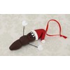 Mr. Christmas Poo Ornament with Santa Hat