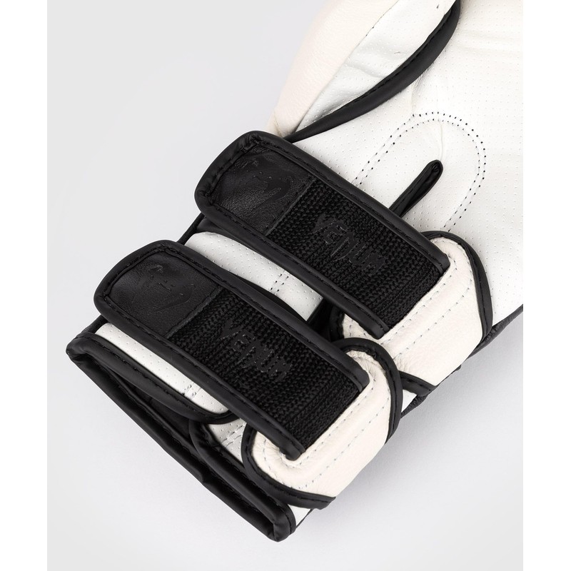 Venum Reverso Boxing Gloves - Snow White/Black - 14-Ounce