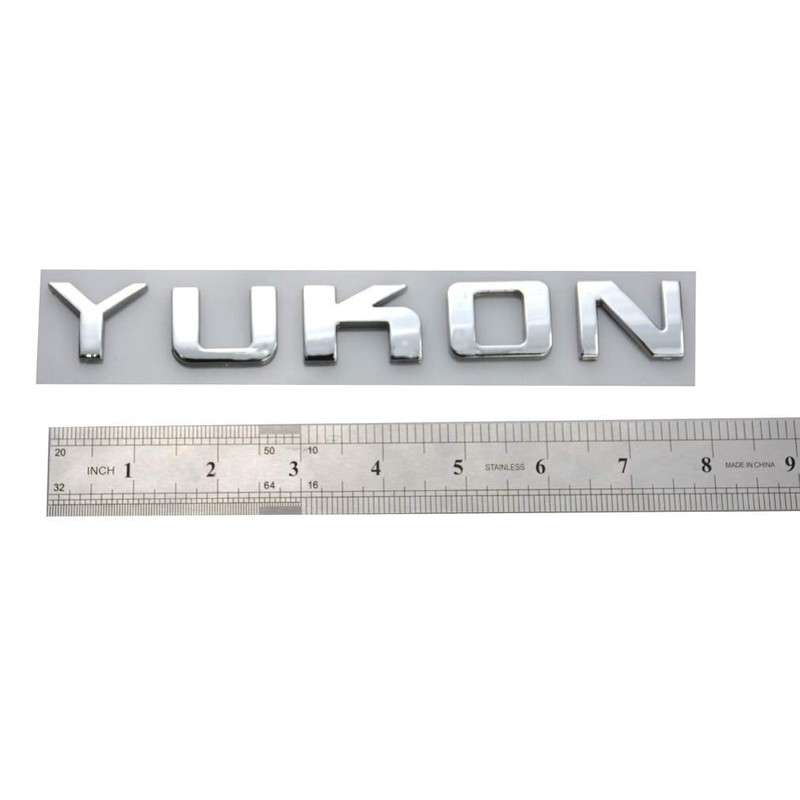 Aimoll 1x Yukon Nameplate Emblem Letter Badge 3D Replacement for