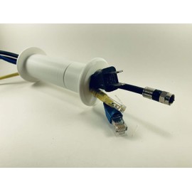 Wall Eye Wall Port 3/4" ID fits Wall Thickness 1 1/2" - 2 1/4". White