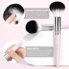 18 Piezas Brochas Set De Brochas Maquillaje Profesional Color Rosa+oro