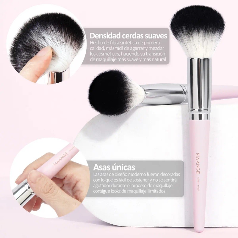 18 Piezas Brochas Set De Brochas Maquillaje Profesional Color Rosa+oro