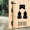 DJSUNPACKING 18" Heavy Duty Cane Bolt Gate Drop Rod-Steel Gate