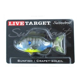 LIVETARGET (4) Koppers LiveTarget 3 1/2" Sunfish Swimbait Series 1/2 Oz Natural Bluegill