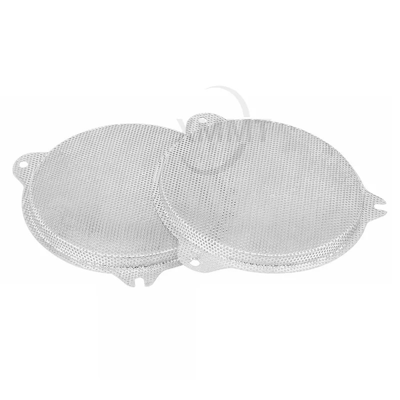 Unbranded Chrome Mesh Speaker Grills Cover For Harley Touring Electra