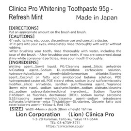 Clinica Pro Whitening Toothpaste 95g - Refresh Mint